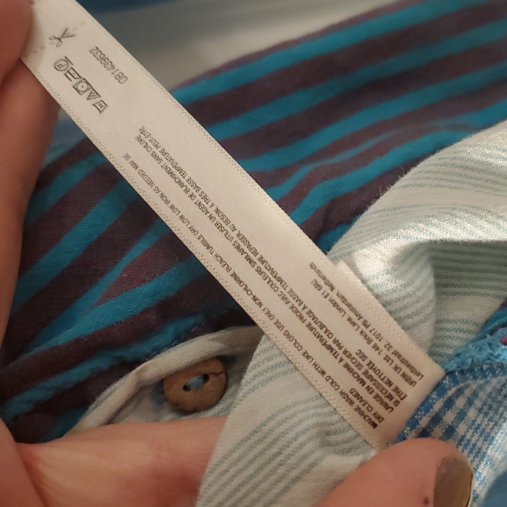 Oversized Cotton Patchwork Button-Down - image 7